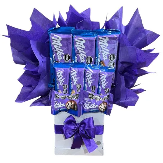 Box con chocolates violet lite 